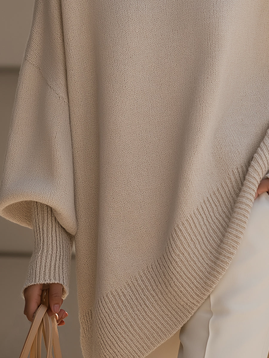 ELIZA & MAREN | OVERSIZED DRAPED PONCHO FOR WOMEN