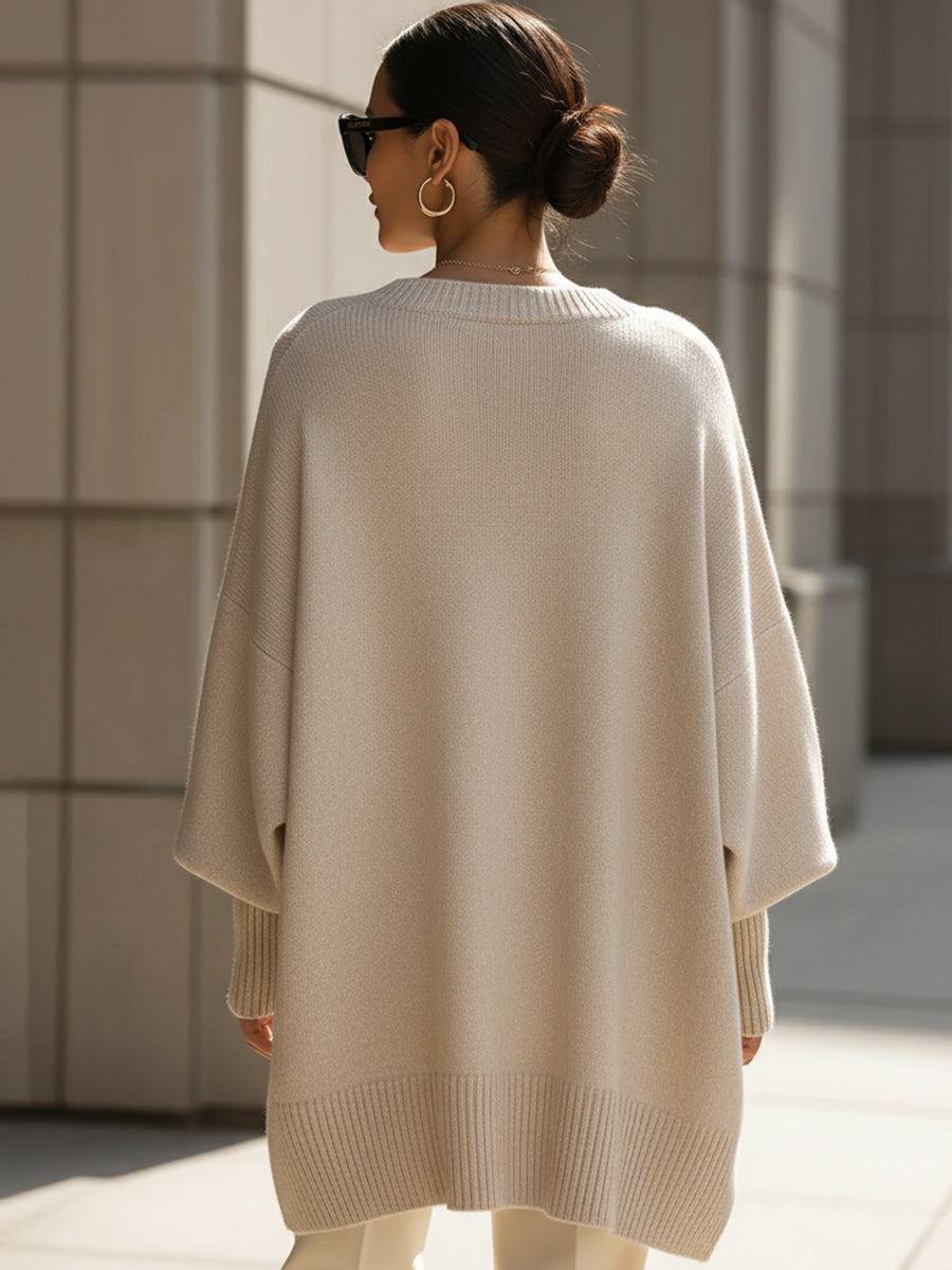 ELIZA & MAREN | OVERSIZED DRAPED PONCHO FOR WOMEN