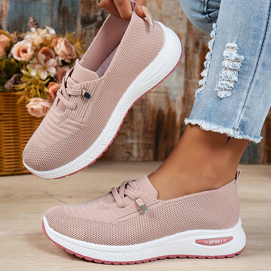ELIZA & MAREN | STRETCH FABRIC EVERYDAY SNEAKERS FOR WOMEN