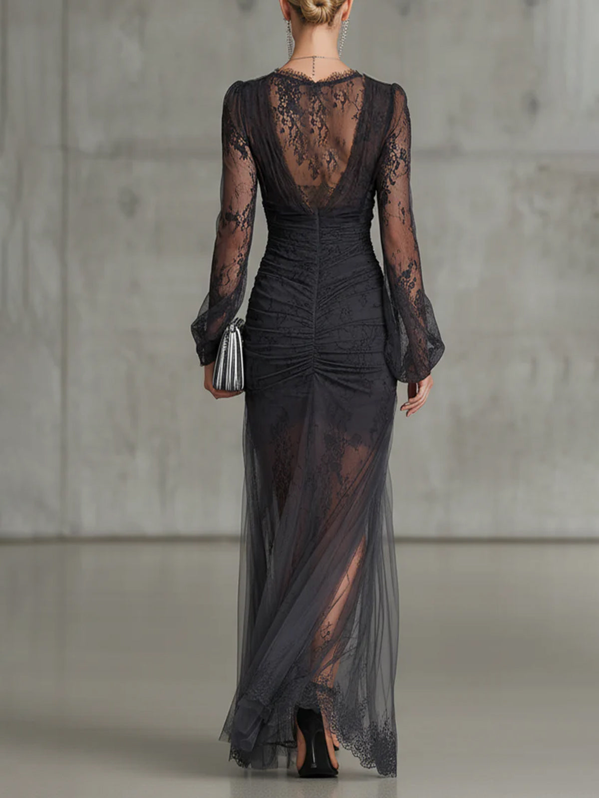 ELIZA & MAREN | RUCHED EVENING DRESS FOR WOMEN