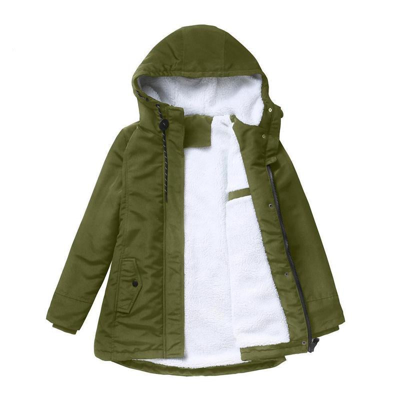 ELIZA & MAREN | FLEECE LINED HOODED PARKA FOR WOMEN