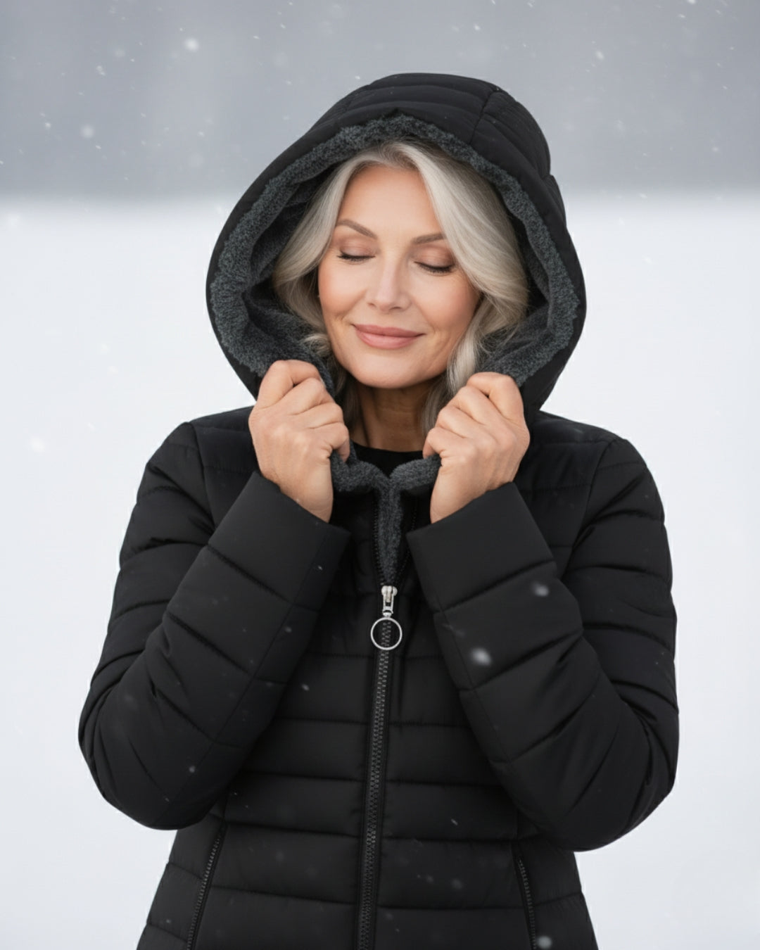 ELIZA & MAREN | FLEECE-LINED PUFFER COAT FOR WOMEN