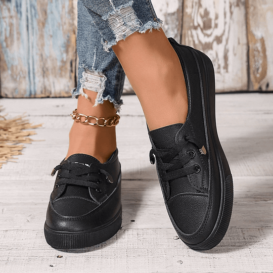 ELIZA & MAREN | LOW-CUT LACE-UP SNEAKERS FOR WOMEN