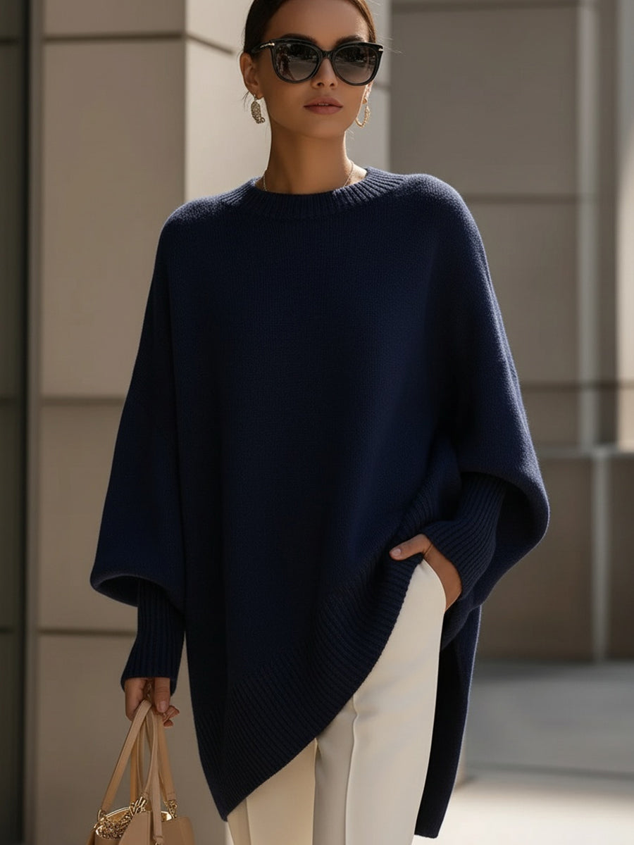 ELIZA & MAREN | OVERSIZED DRAPED PONCHO FOR WOMEN