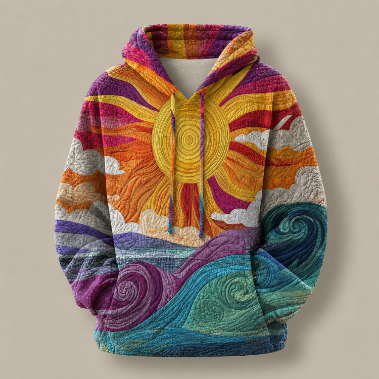 ELIZA & MAREN | VINTAGE PATCHWORK HOODIE FOR WOMEN