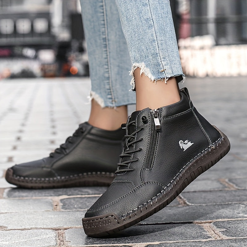 ELIZA & MAREN | SIDE ZIP WALKING SHOES FOR WOMEN