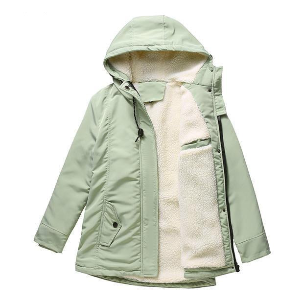 ELIZA & MAREN | FLEECE LINED HOODED PARKA FOR WOMEN