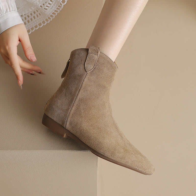 ELIZA & MAREN | POINTED CHELSEA ANKLE BOOTS FOR WOMEN