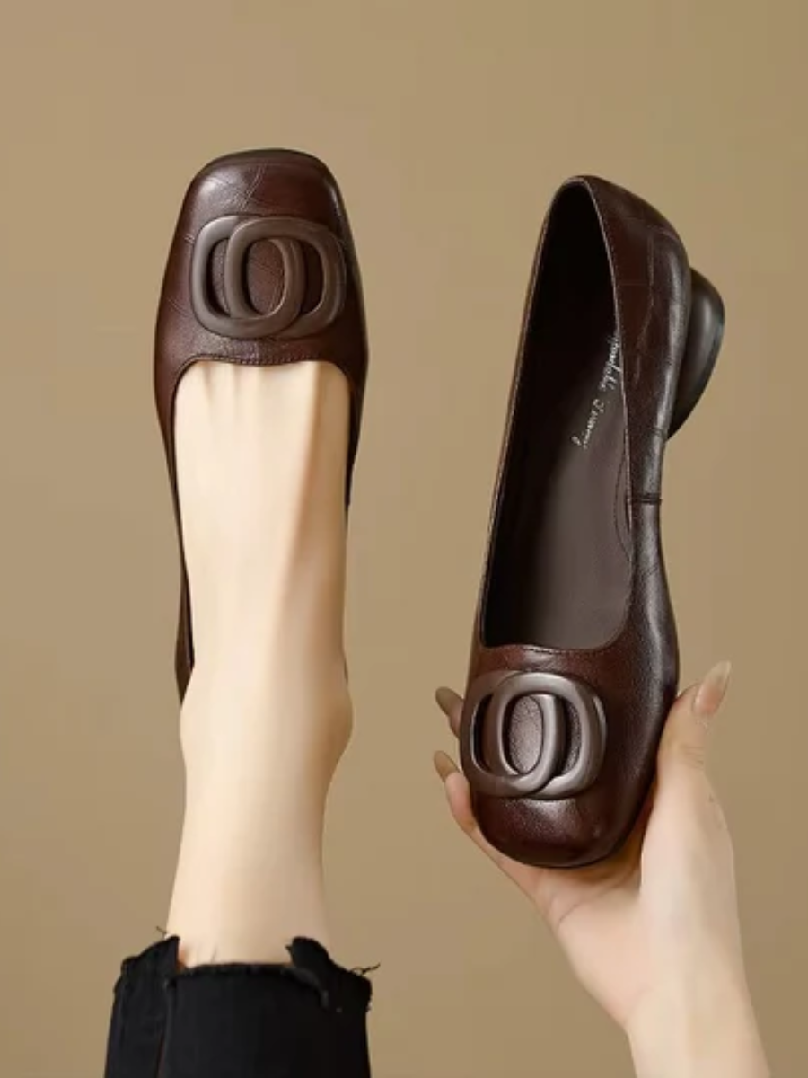 ELIZA & MAREN | SQUARE TOE BALLET FLATS FOR WOMEN