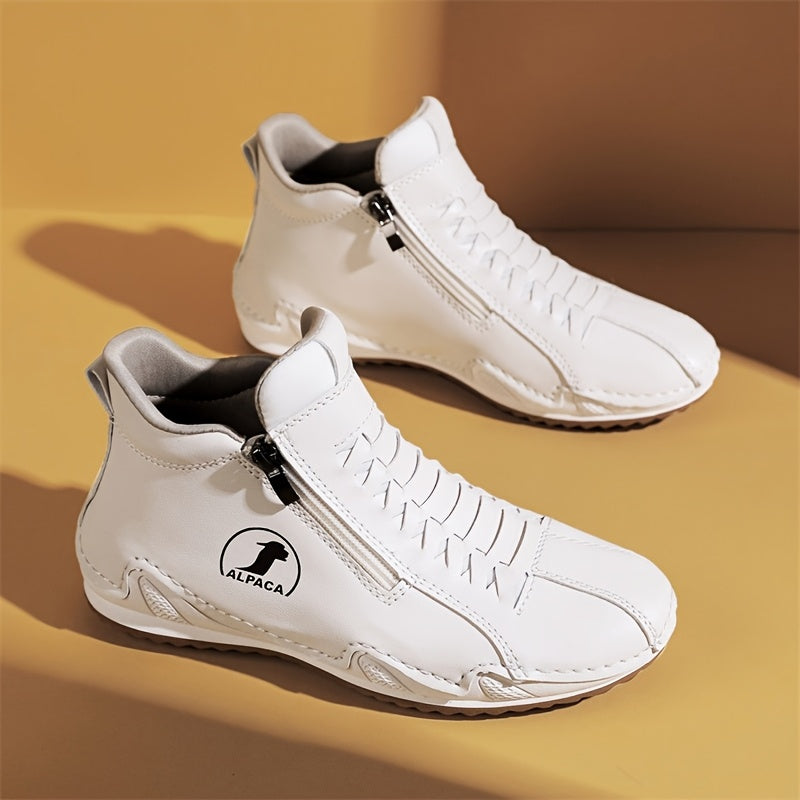 ELIZA & MAREN | SIDE ZIP ANKLE SNEAKERS FOR WOMEN