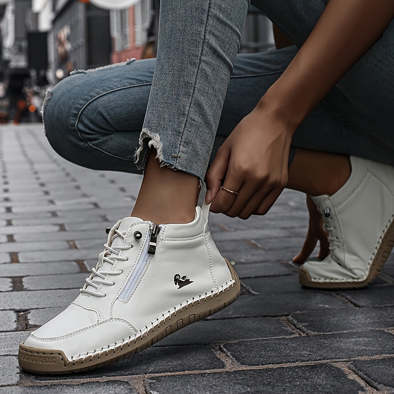ELIZA & MAREN | SIDE ZIP WALKING SHOES FOR WOMEN