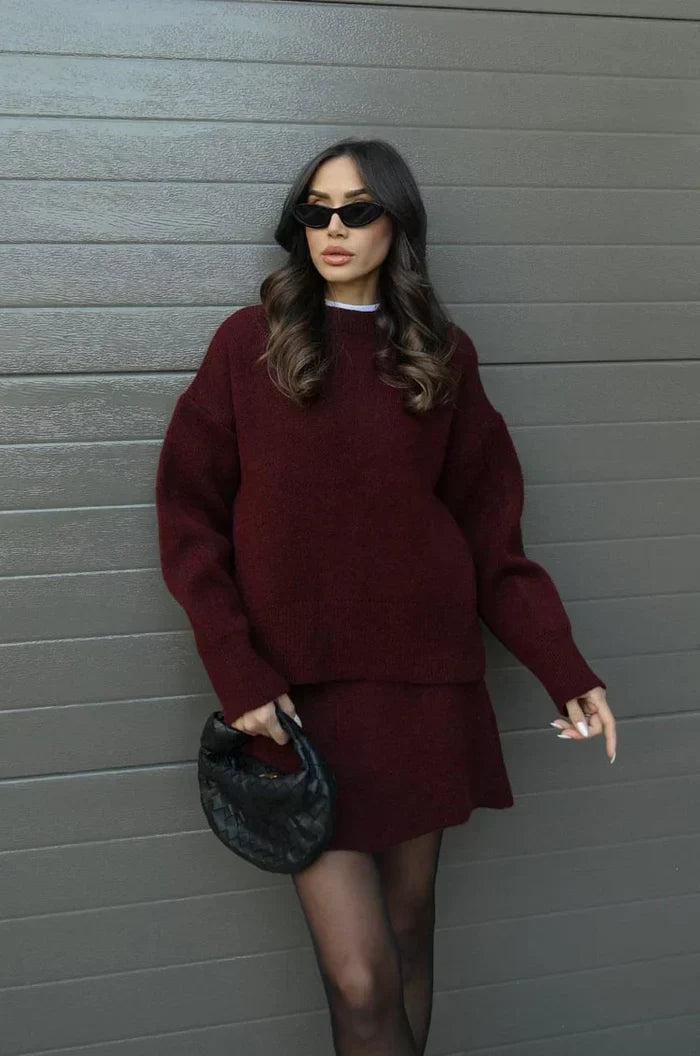 ELIZA & MAREN | KNIT SKIRT SET FOR WOMEN