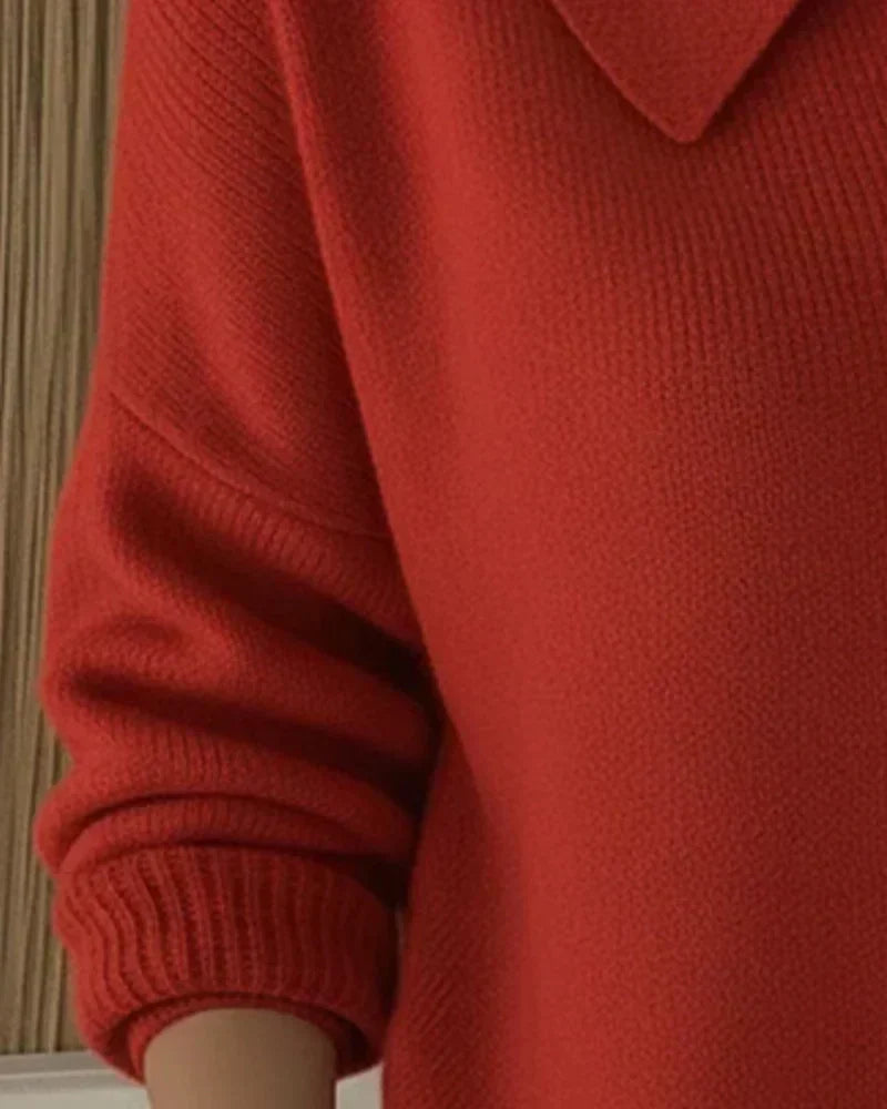 ELIZA & MAREN | SHIRT COLLAR KNIT CARDIGAN FOR WOMEN