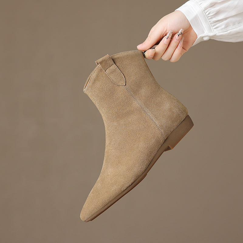ELIZA & MAREN | POINTED CHELSEA ANKLE BOOTS FOR WOMEN