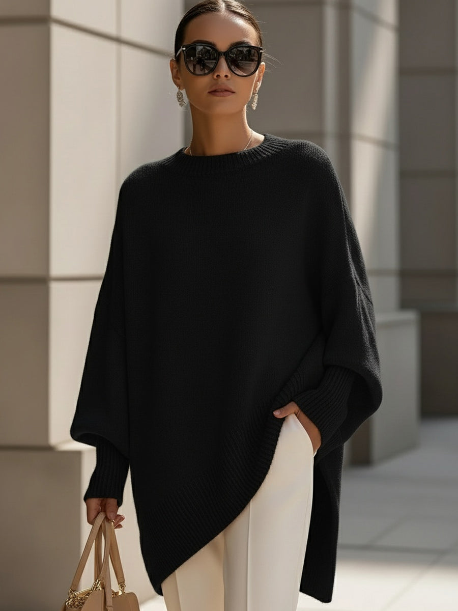ELIZA & MAREN | OVERSIZED DRAPED PONCHO FOR WOMEN