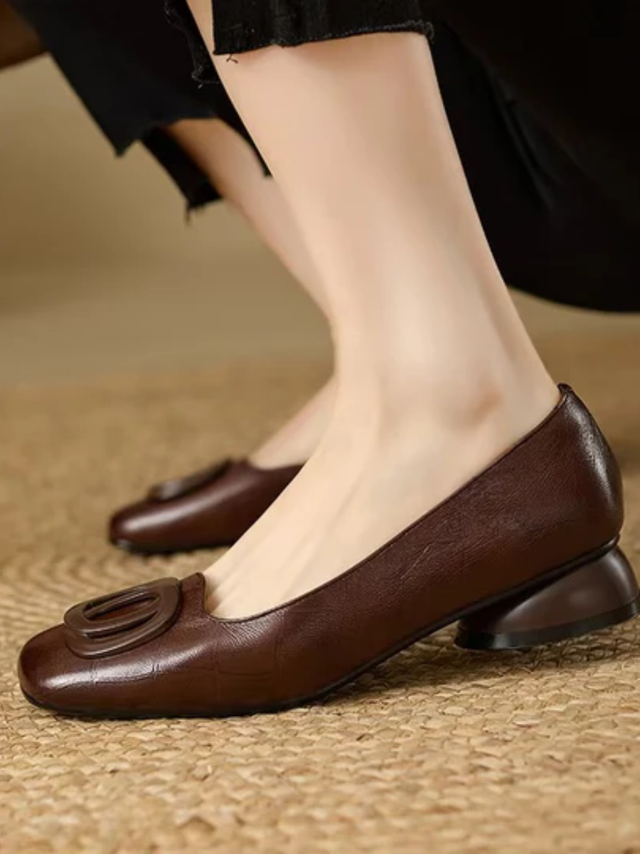 ELIZA & MAREN | SQUARE TOE BALLET FLATS FOR WOMEN