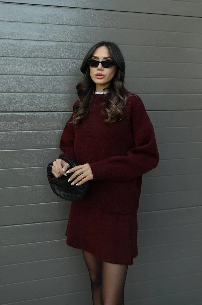 ELIZA & MAREN | KNIT SKIRT SET FOR WOMEN