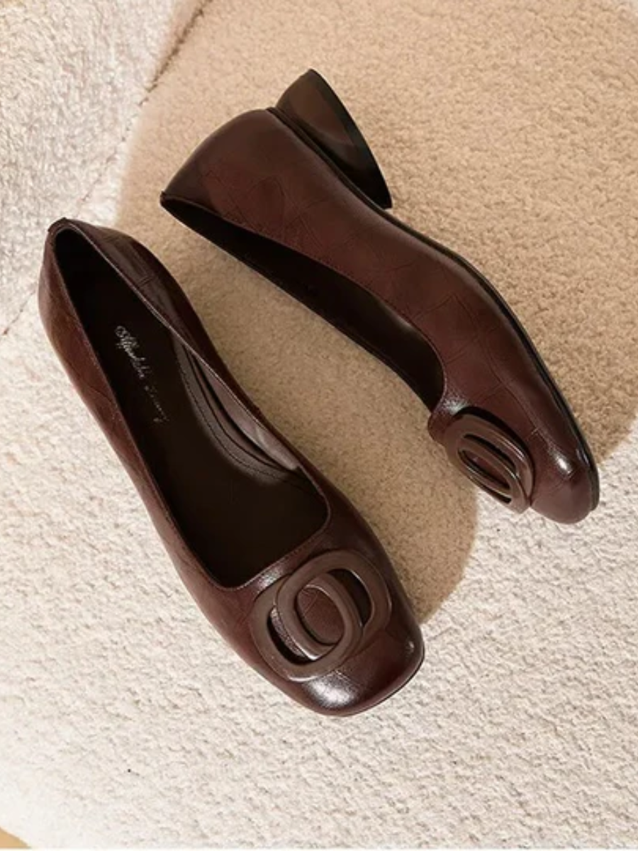 ELIZA & MAREN | SQUARE TOE BALLET FLATS FOR WOMEN