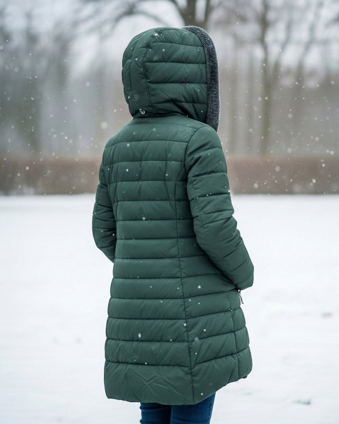 ELIZA & MAREN | FLEECE-LINED PUFFER COAT FOR WOMEN