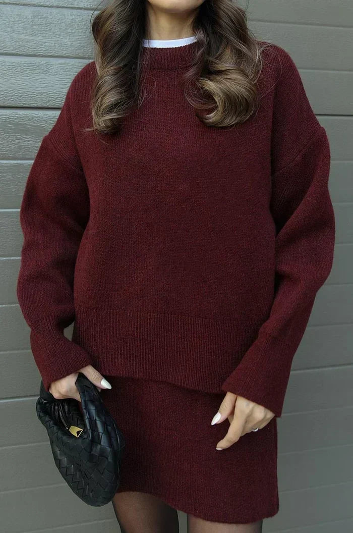 ELIZA & MAREN | KNIT SKIRT SET FOR WOMEN