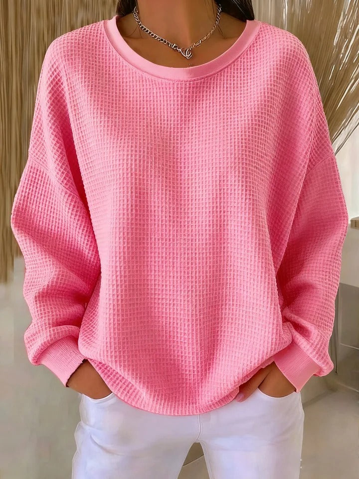 ELIZA & MAREN | CLASSIC TEXTURED KNIT SWEATER FOR WOMEN