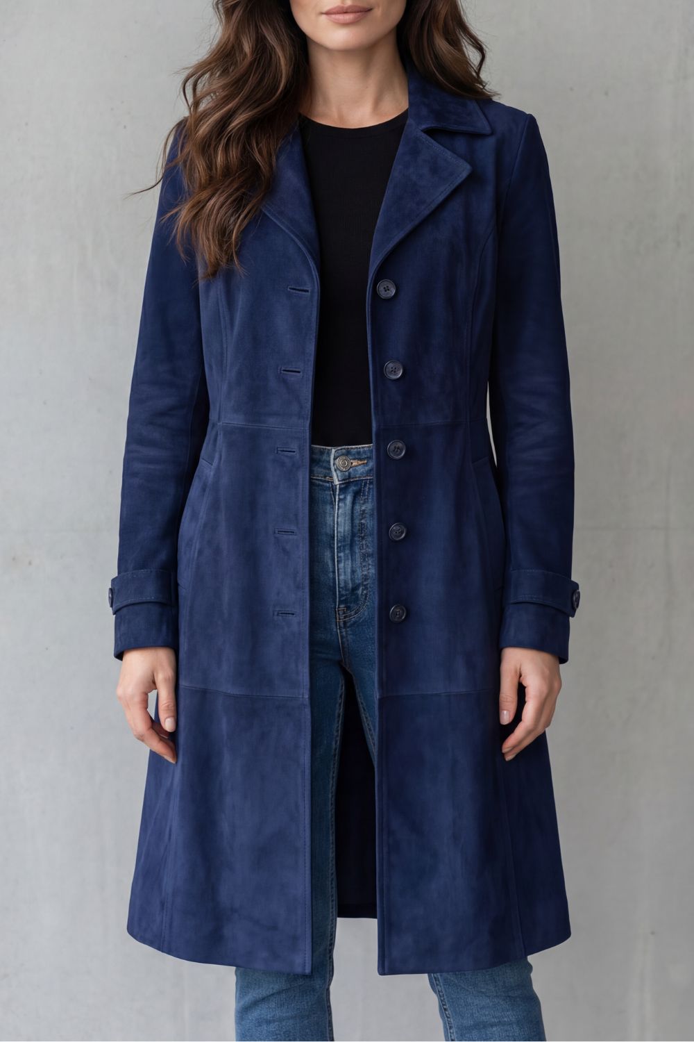 ELIZA & MAREN | LONG BUTTON COAT FOR WOMEN