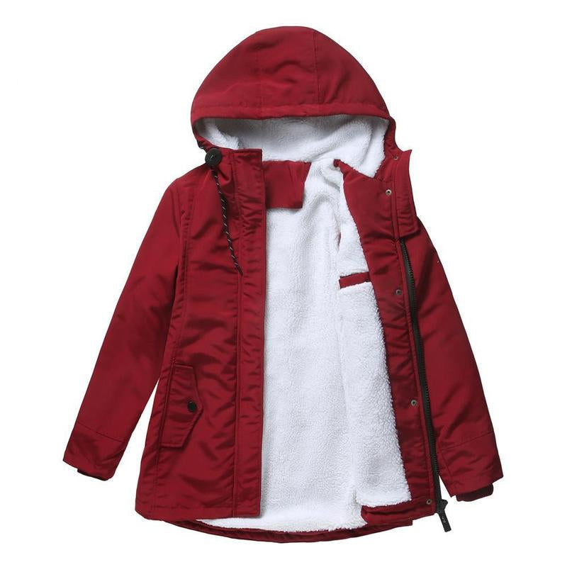 ELIZA & MAREN | FLEECE LINED HOODED PARKA FOR WOMEN