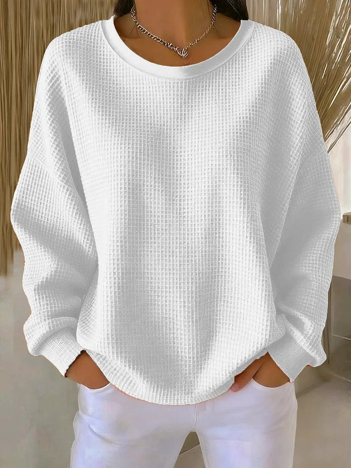 ELIZA & MAREN | CLASSIC TEXTURED KNIT SWEATER FOR WOMEN