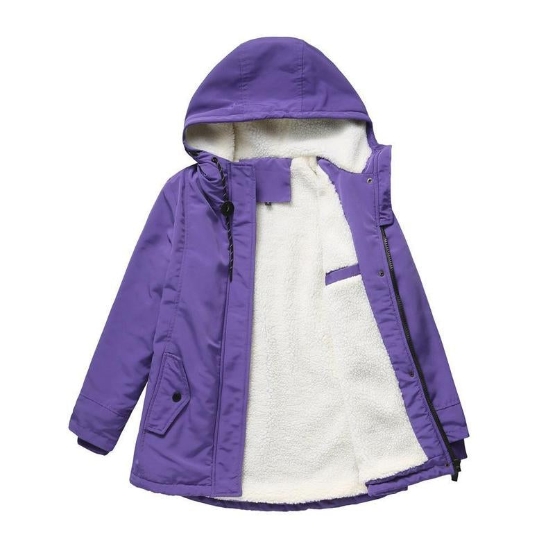 ELIZA & MAREN | FLEECE LINED HOODED PARKA FOR WOMEN