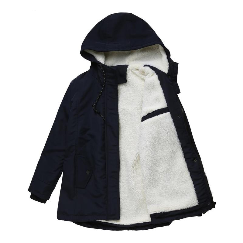 ELIZA & MAREN | FLEECE LINED HOODED PARKA FOR WOMEN