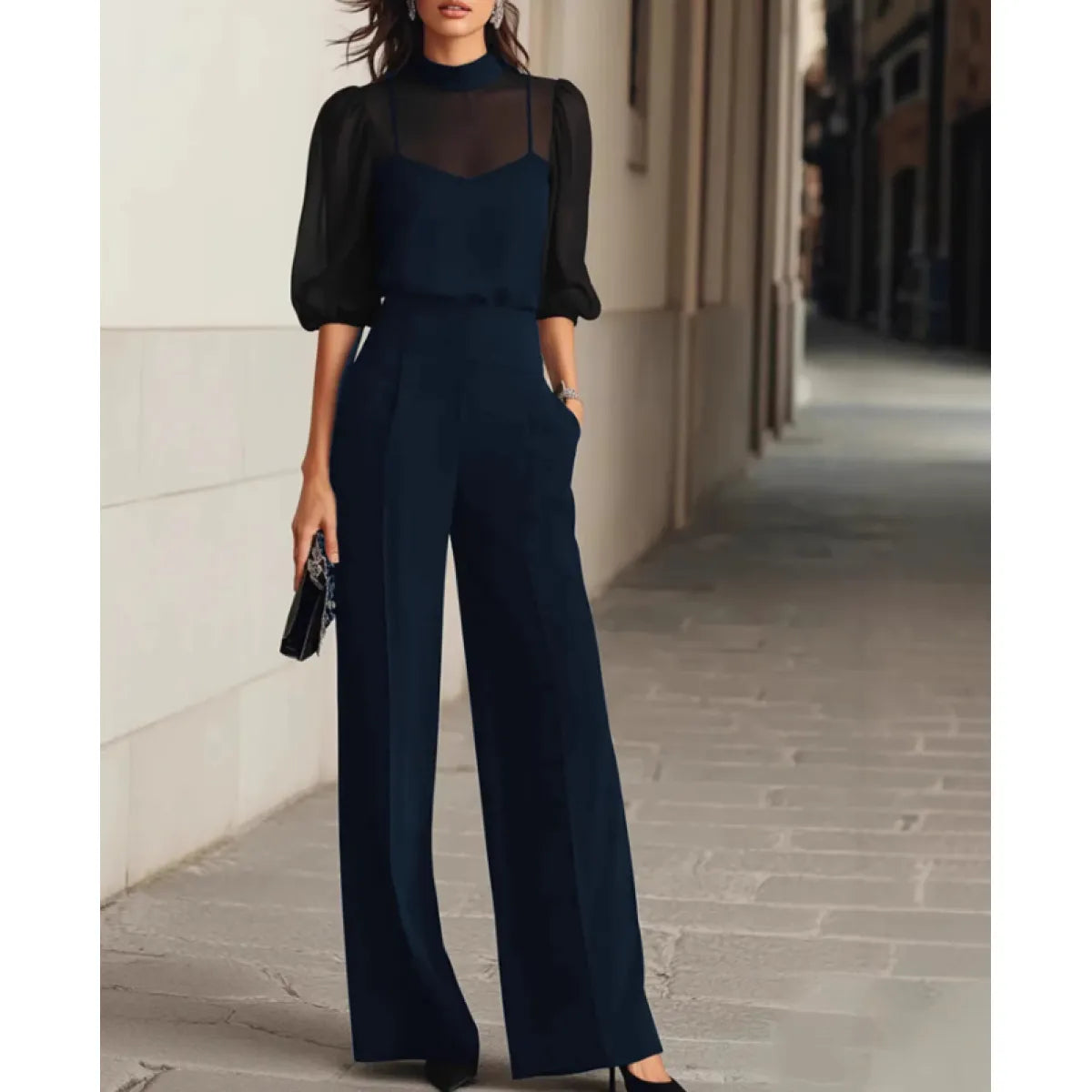 ELIZA & MAREN | FLOWING THREE-PIECE PANTS SET FOR WOMEN