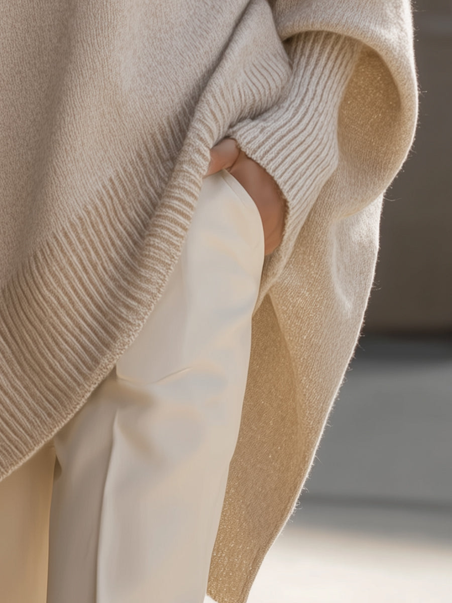 ELIZA & MAREN | OVERSIZED DRAPED PONCHO FOR WOMEN