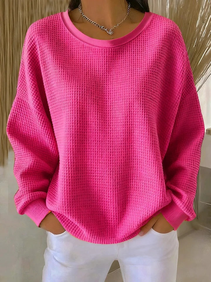 ELIZA & MAREN | CLASSIC TEXTURED KNIT SWEATER FOR WOMEN