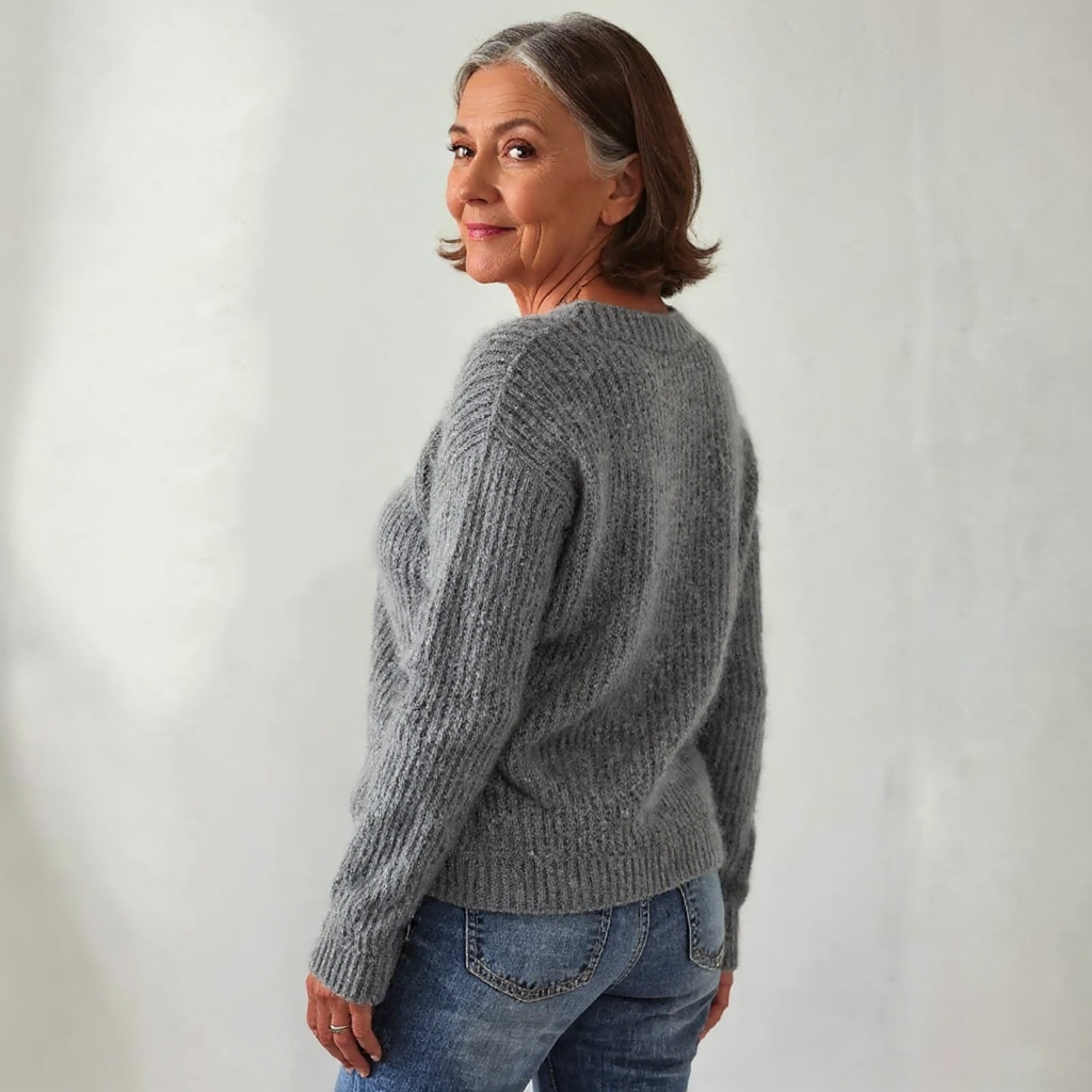 ELIZA & MAREN | LOOSE STYLE RETRO SWEATER FOR WOMEN