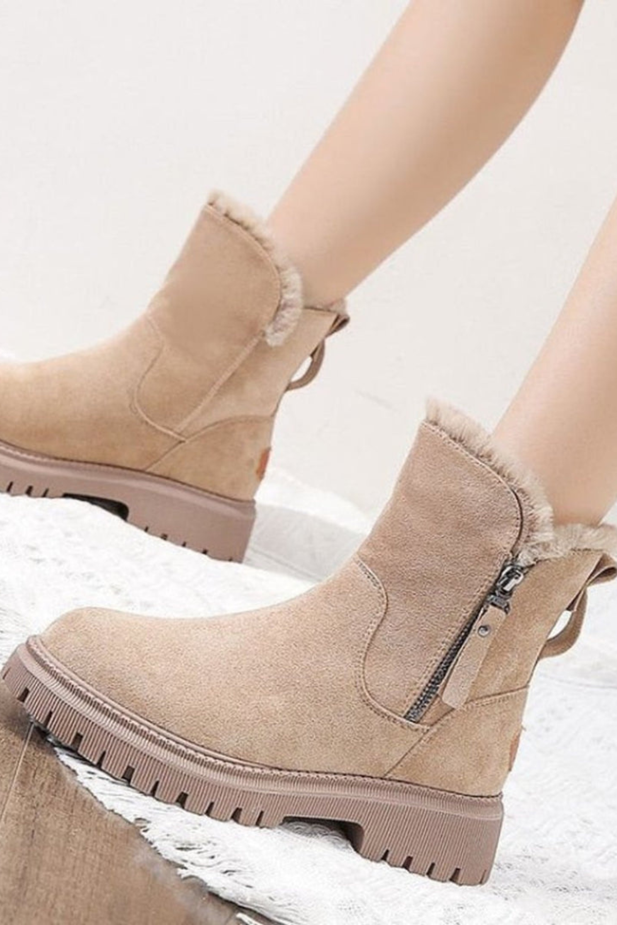 ELIZA & MAREN | PLATFORM WINTER ANKLE BOOTS FOR WOMEN