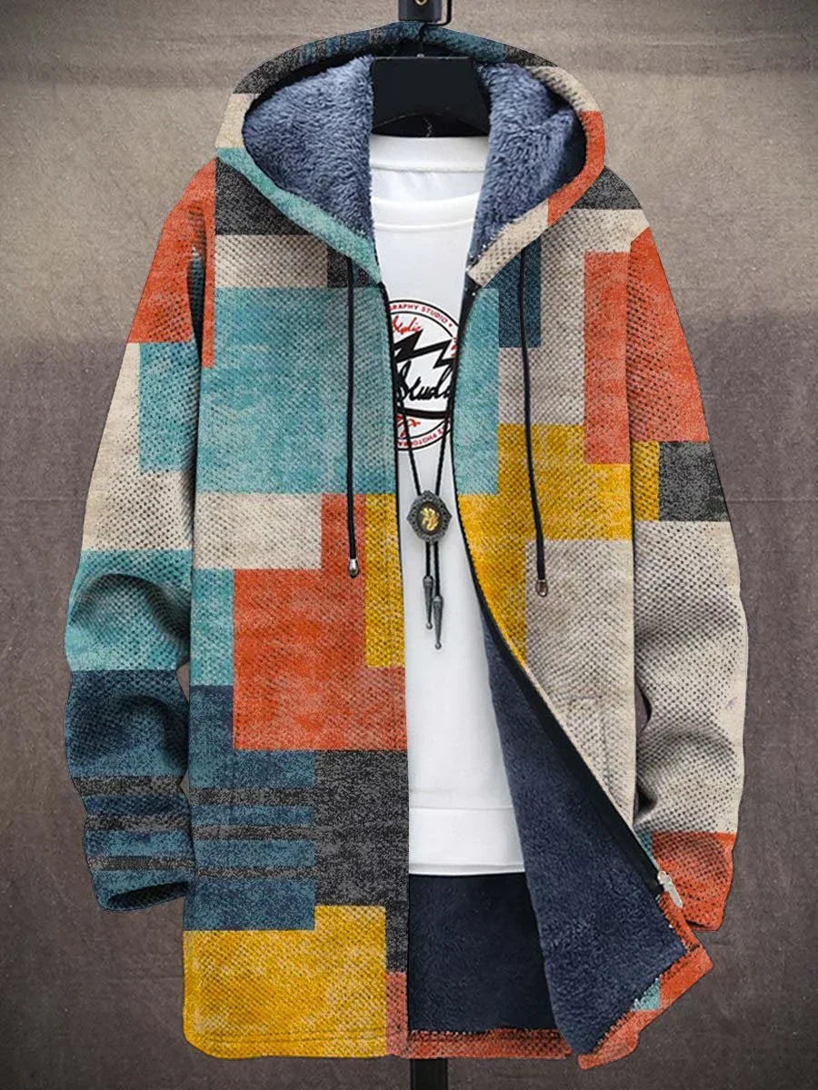 ELIZA & MAREN | MULTICOLOR PRINT HOODED CARDIGAN FOR WOMEN