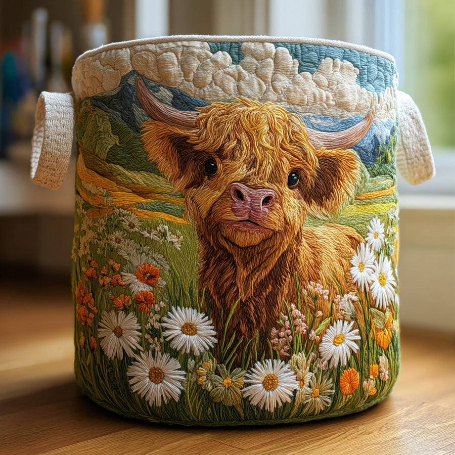 ELIZA & MAREN | HIGHLAND FLOWERS STORAGE BASKET FOR WOMEN