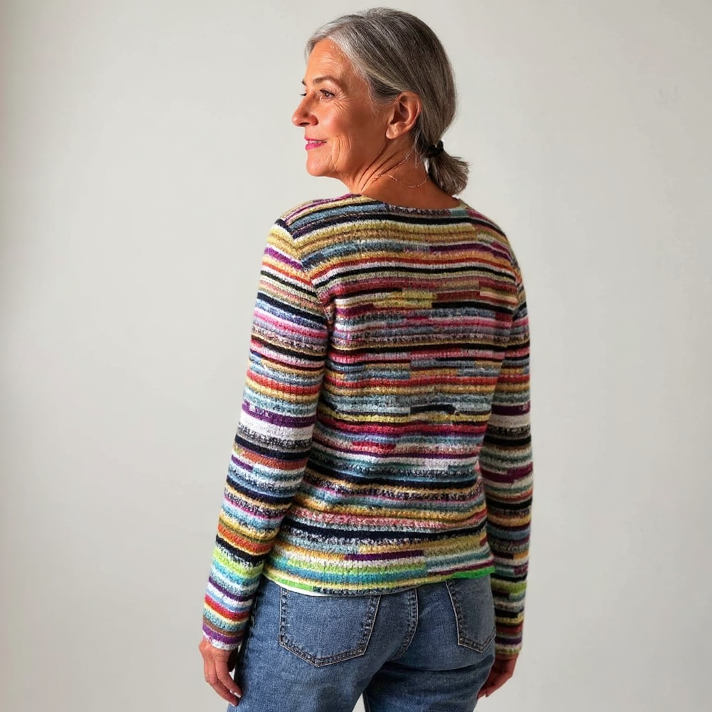 ELIZA & MAREN | RELAXED RETRO KNIT SWEATER FOR WOMEN