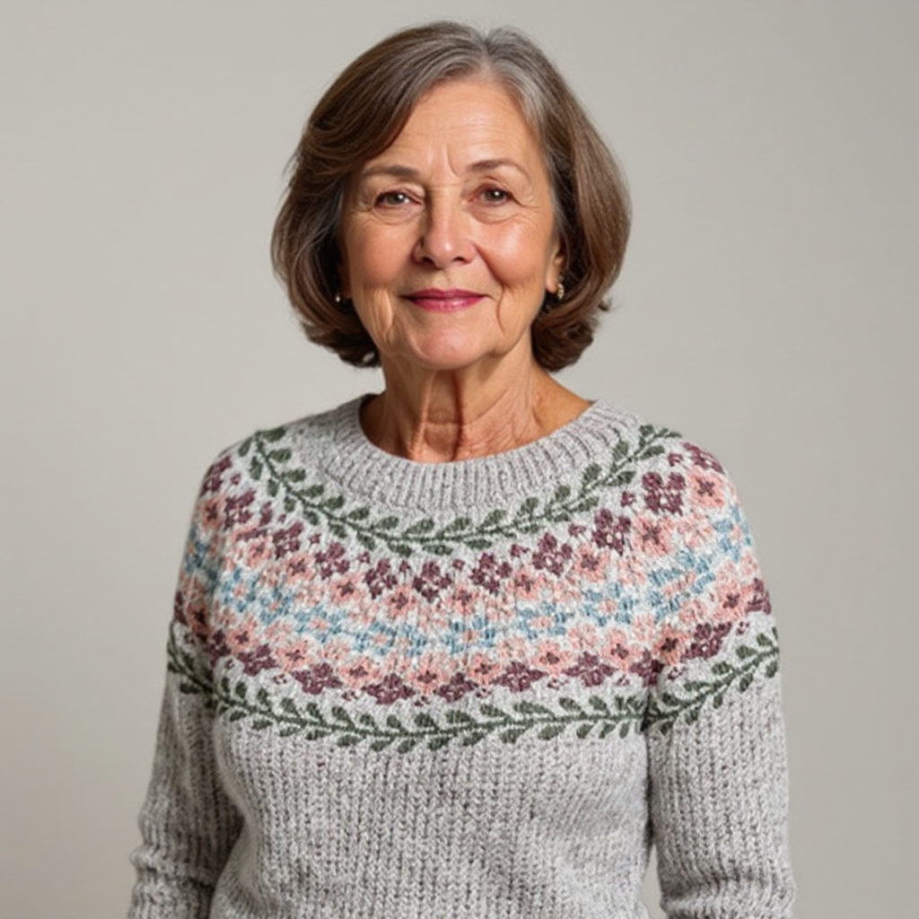 ELIZA & MAREN | RELAXED PATTERN KNIT JUMPER FOR WOMEN
