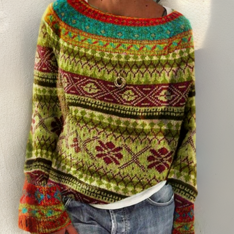 ELIZA & MAREN | EASY FIT KNITTED SWEATER FOR WOMEN