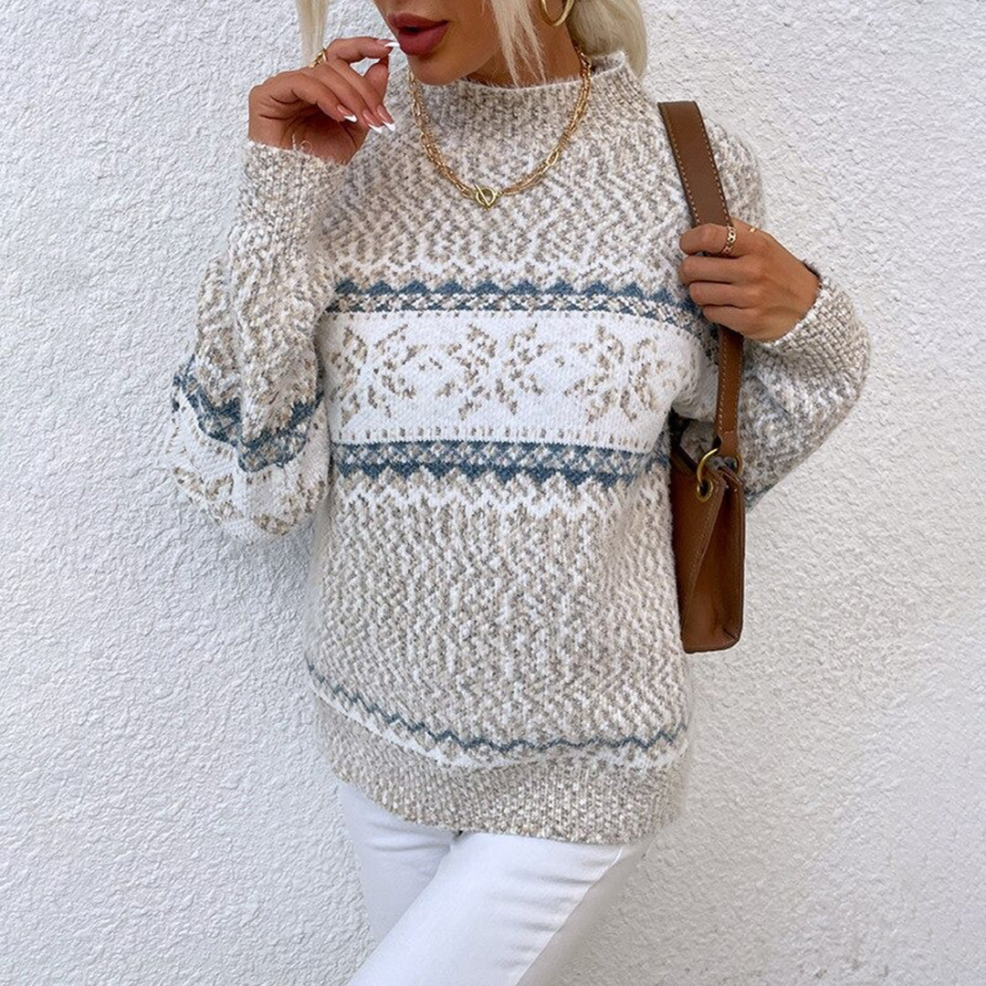 ELIZA & MAREN | FLARED VINTAGE KNIT SWEATER FOR WOMEN
