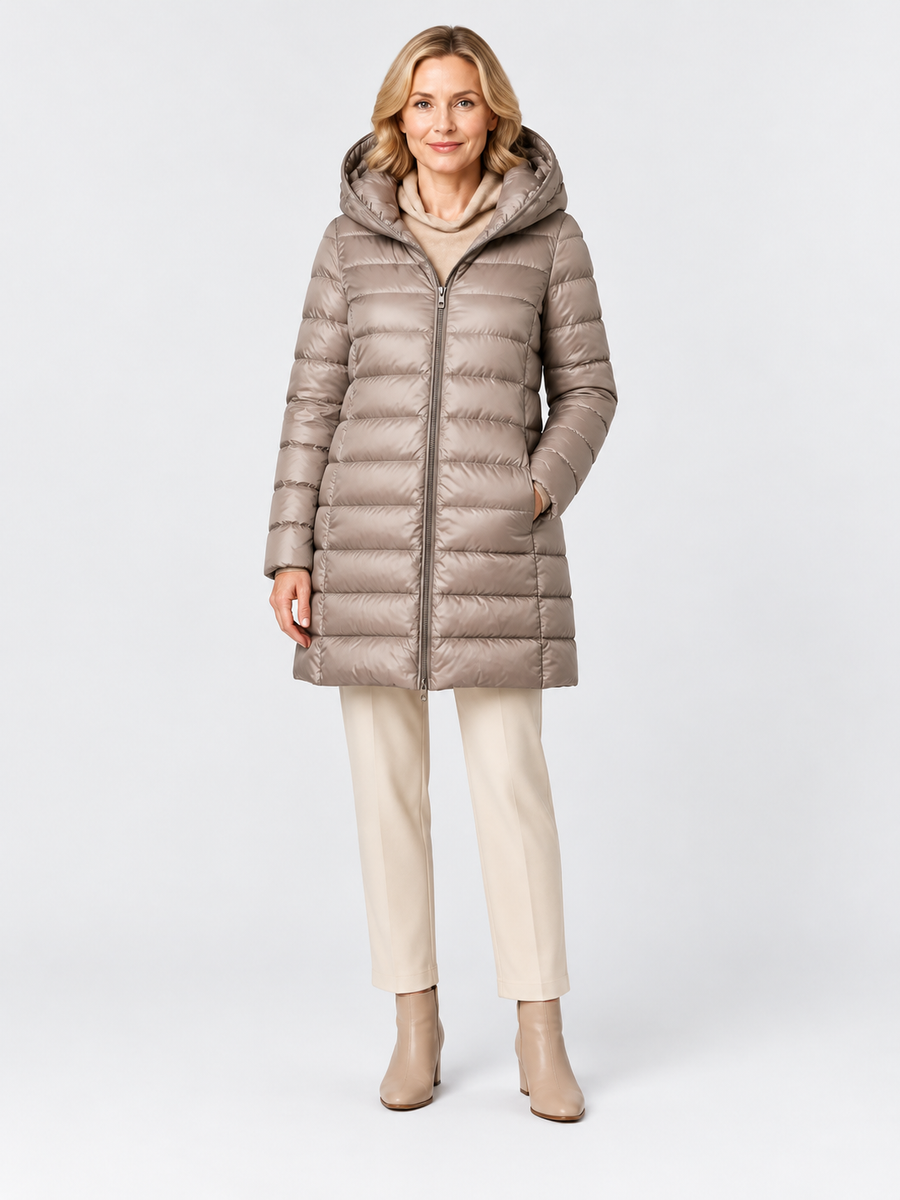 ELIZA & MAREN | PACKABLE PUFFER JACKET FOR WOMEN