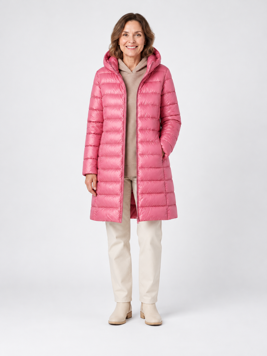 ELIZA & MAREN | PACKABLE PUFFER JACKET FOR WOMEN