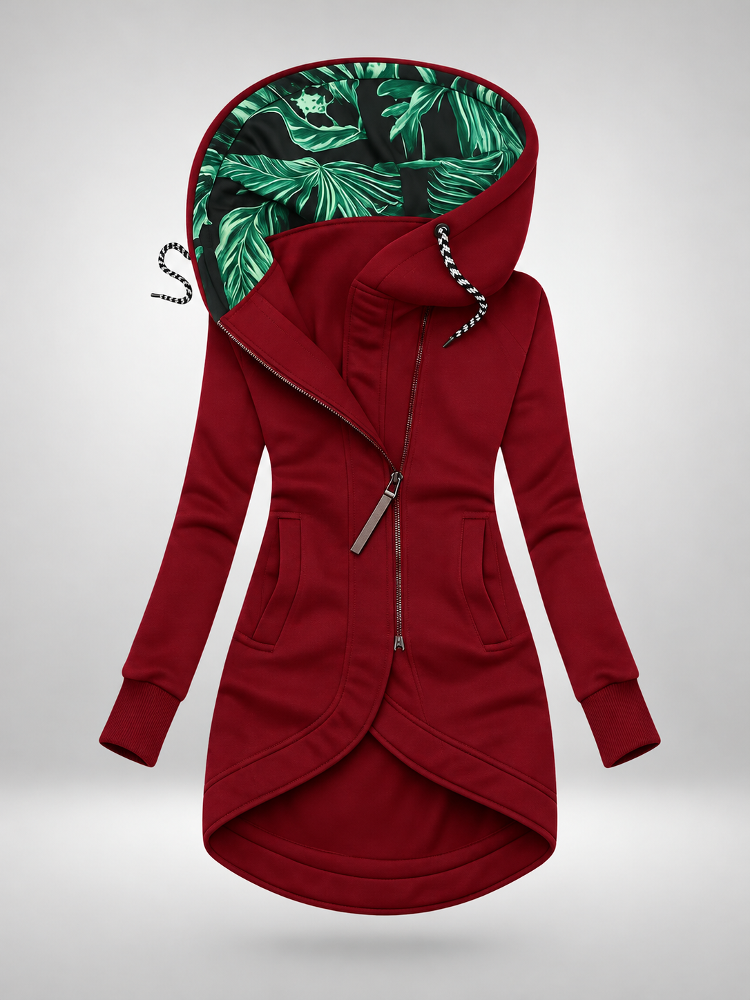ELIZA & MAREN | LONG HOODED QUILTED COAT FOR WOMEN