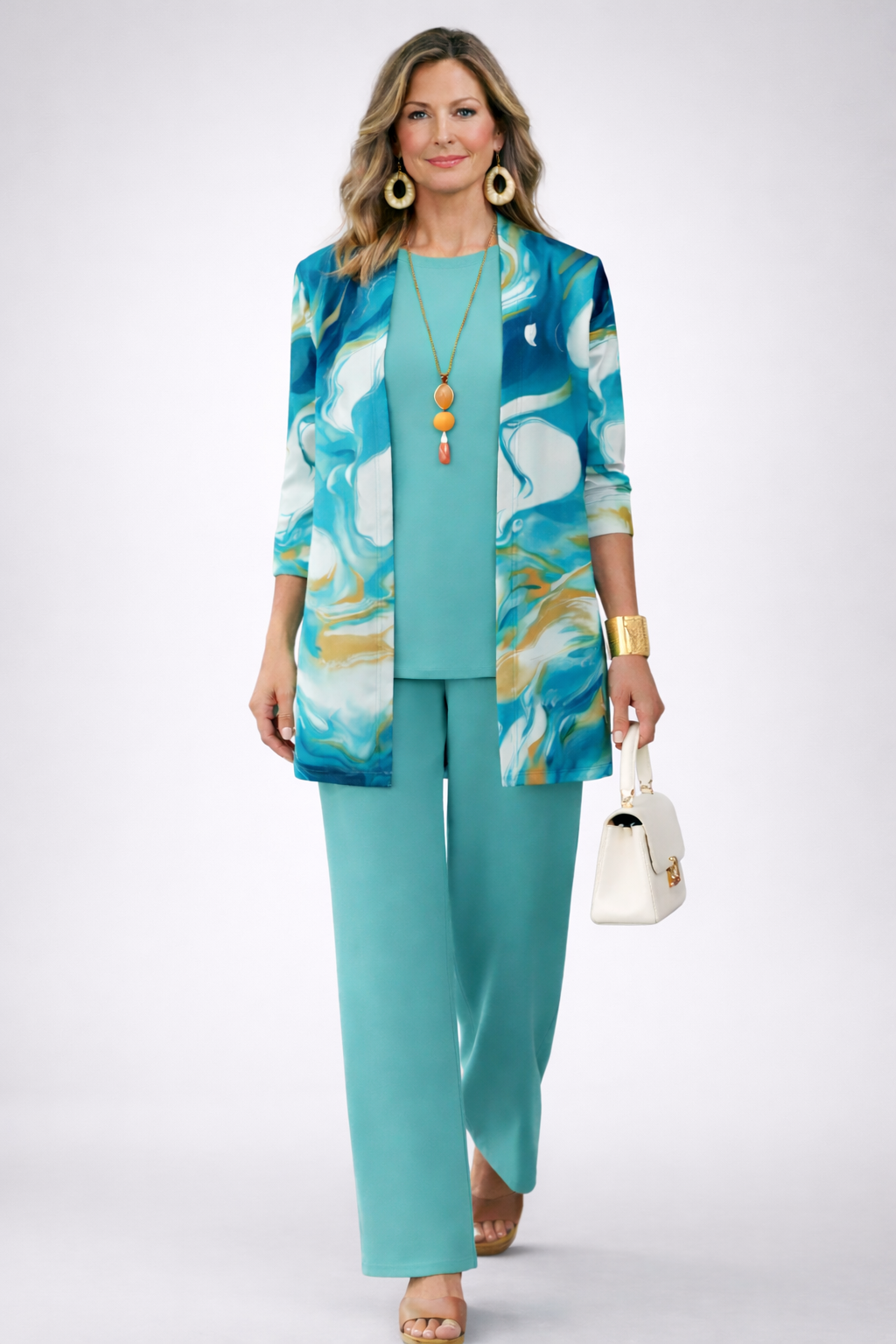 ELIZA & MAREN | GALENA BLUE THREE-PIECE SET FOR WOMEN