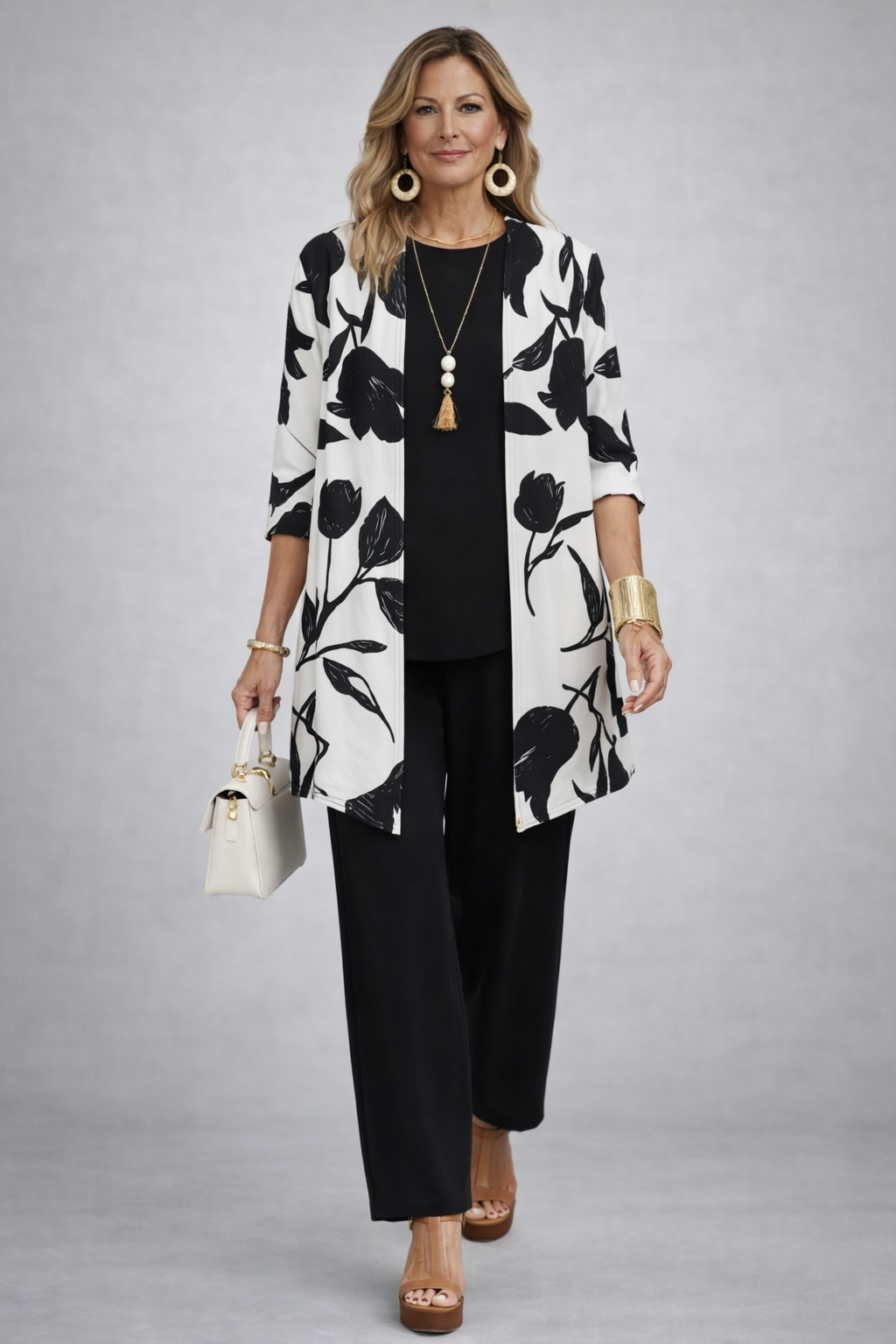 ELIZA & MAREN | ETHELINE BLACK THREE-PIECE SET FOR WOMEN