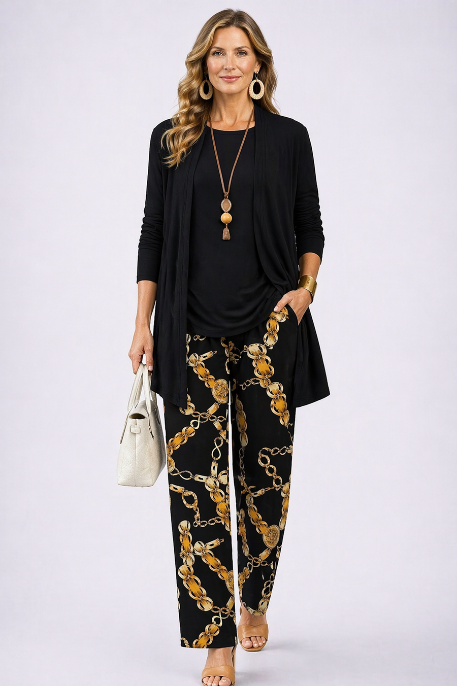 ELIZA & MAREN | JUDITH BLACK THREE-PIECE SET FOR WOMEN