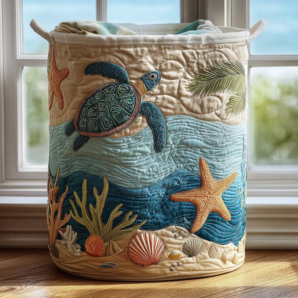 ELIZA & MAREN | COASTAL CORAL STORAGE BASKET FOR WOMEN