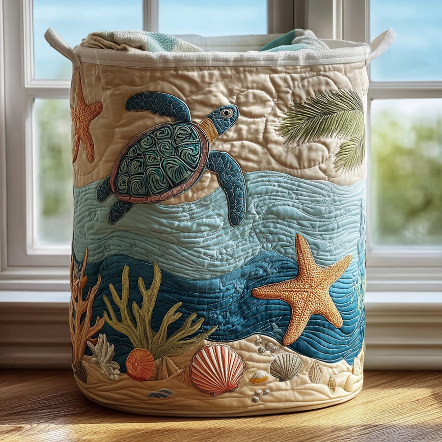 ELIZA & MAREN | COASTAL CORAL STORAGE BASKET FOR WOMEN