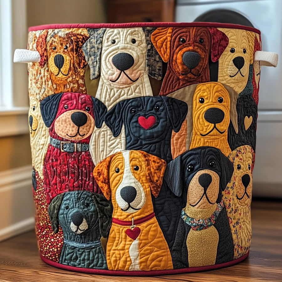 ELIZA & MAREN | COLORFUL DOGS STORAGE BASKET FOR WOMEN